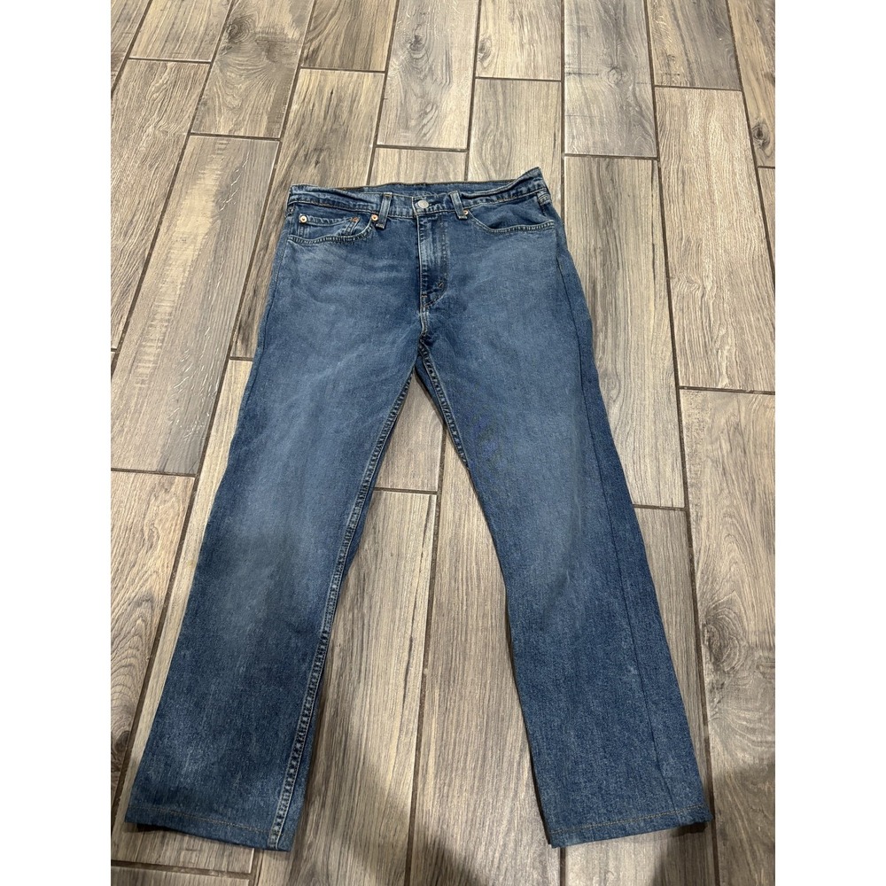 Levi's 505 Men's‎ Regular Fit Straight Leg Jeans W33 L30 Medium Wash Blue Denim